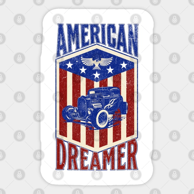 American Dreamer July 4th Design Sticker by TurnEffect